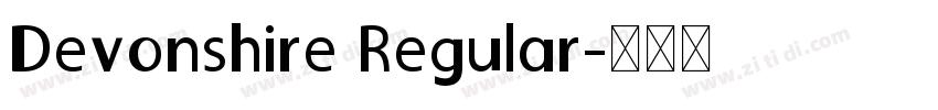 Devonshire Regular字体转换